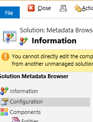 Metadata and Entity Metadata browsers in CRM 2015