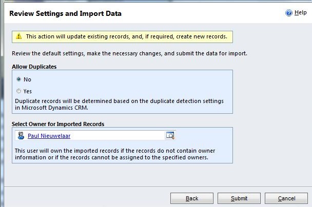 Bulk Update Records with Export Import Dynamics CRM 2011
