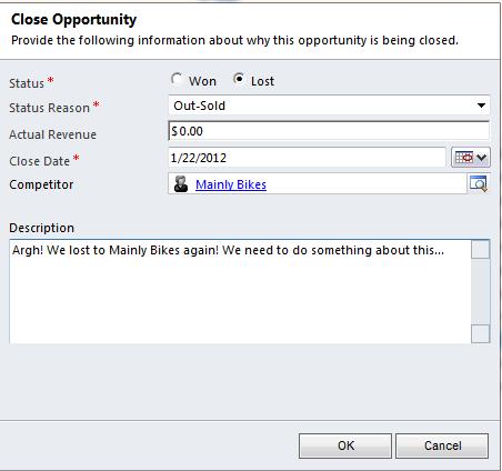 Making Opportunity Close Data Available in a CRM 2011 View