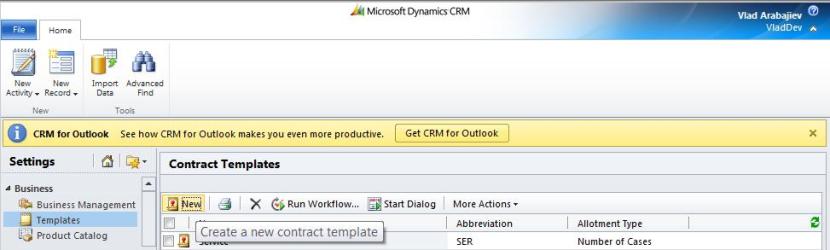 Creating Contract Templates, Contracts and Contract Lines, Dynamics CRM 2011