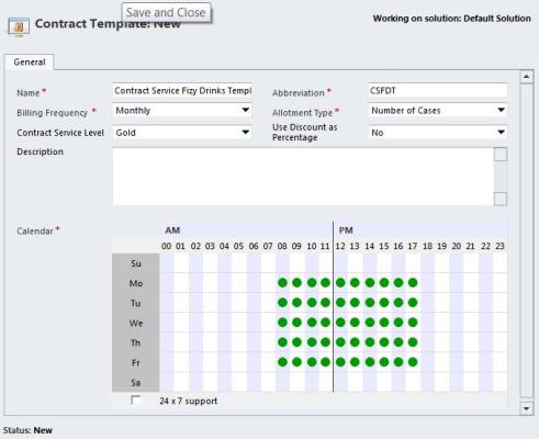 Creating Contract Templates, Contracts and Contract Lines, Dynamics CRM 2011