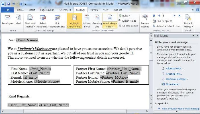 Custom Fields in Mail Merge, Dynamics CRM 2011 | Magnetism Solutions ...