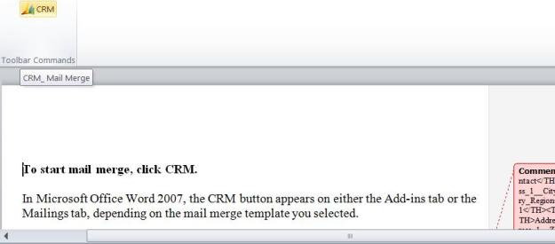 Custom Fields in Mail Merge, Dynamics CRM 2011 | Magnetism Solutions ...