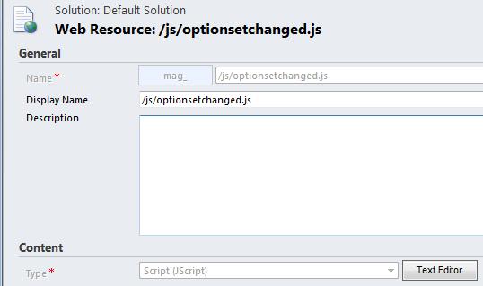 Filter Option sets by another field in Dynamic CRM 2011