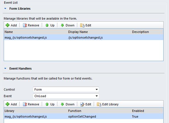 Filter Option sets by another field in Dynamic CRM 2011