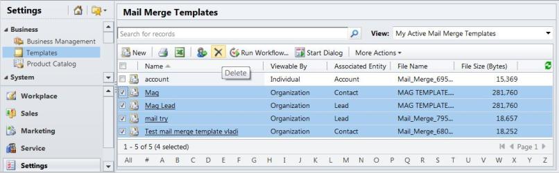 Managing Mail Merge Templates Using Solutions in Dynamics CRM 2011 ...