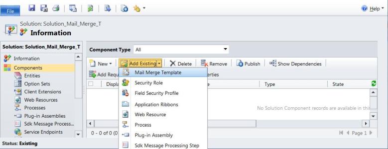 Managing Mail Merge Templates Using Solutions in Dynamics CRM 2011 ...