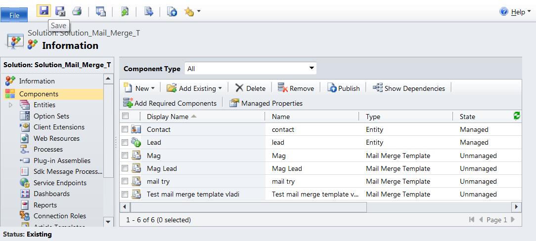 Managing Mail Merge Templates Using Solutions in Dynamics CRM 2011 ...