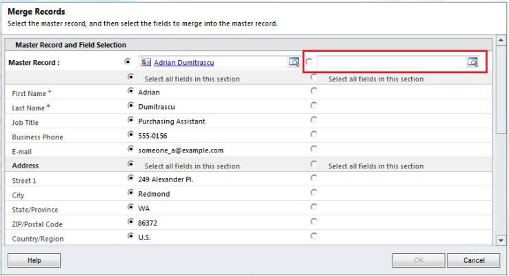 Merge functionality in Dynamics CRM 2011 