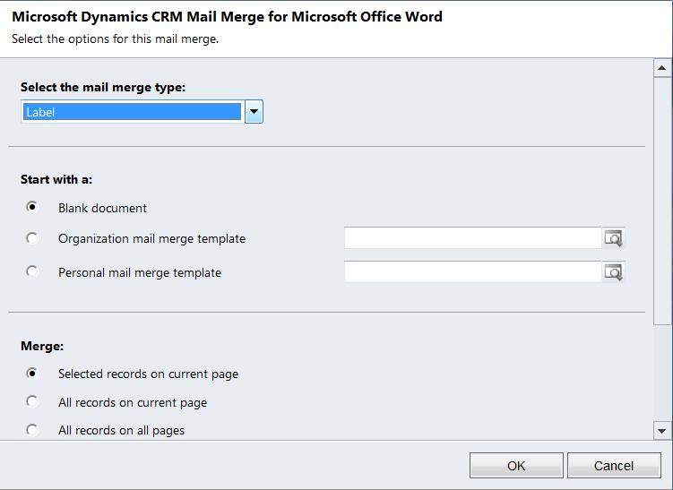 Microsoft Dynamics CRM 2011, Using Mail Merge to create ...