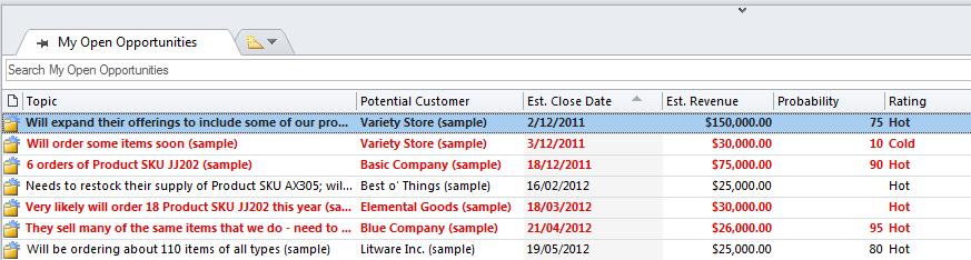 Conditional Formatting in Microsoft Dynamics CRM 2011 for Outlook