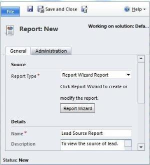 How to create Lead Source report in Dynamics CRM 2011