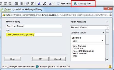Record Hyperlinks Available in Dynamics CRM 2011 Workflows
