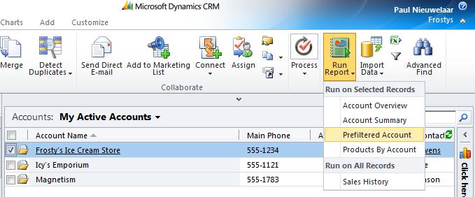 Run Fetch XML Report on Selected Record in Dynamics CRM 2011