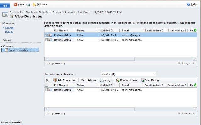 Checking for Duplicates in Microsoft Dynamics CRM 2011 | Magnetism ...