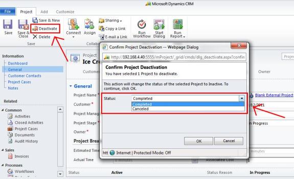 Customizing the Status Reason Field Dynamics CRM 2011