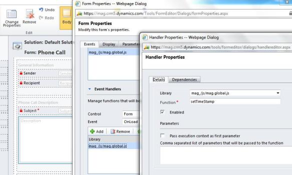 Set a Time Stamp on Activities in Dynamics CRM 2011