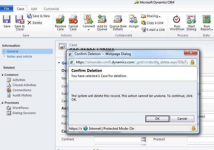 Cancelling or Deleting a Case in Dynamics CRM 2011 | Magnetism ...