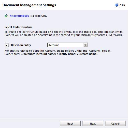 Configuring Dynamics CRM 2011 for Document Management