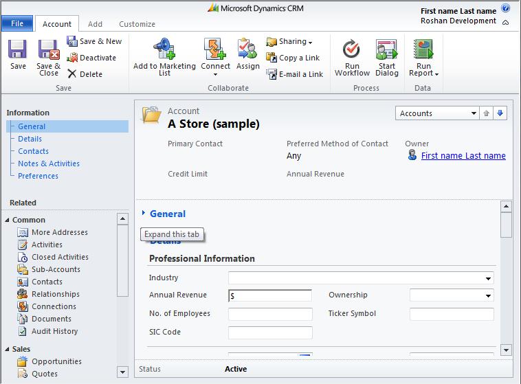 Customization Changes in Dynamics CRM 2011