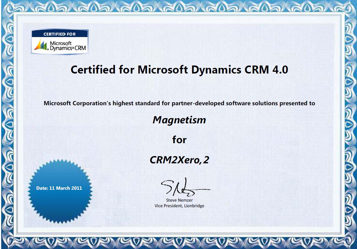 microsoft dynamics certification