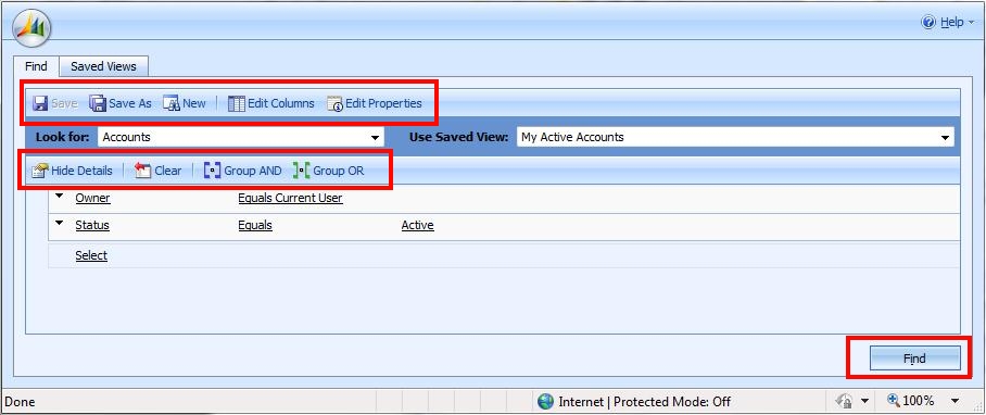 Advanced Find in Dynamics CRM 2011