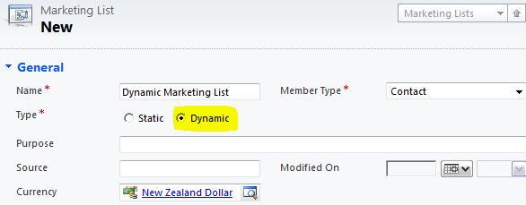 Dynamic in Dynamics – CRM 2011 Marketing Lists | Magnetism Solutions ...
