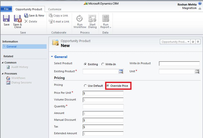 What’s New in Dynamics CRM 2011 Opportunities