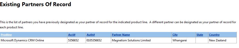 How to Designate Magnetism as your Partner on Record for Microsoft Dynamics CRM Online