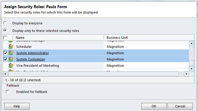 Creating additional forms in Dynamics CRM 2011