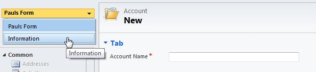 Creating additional forms in Dynamics CRM 2011 | Magnetism Solutions ...