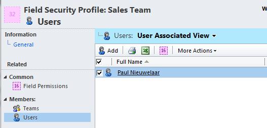 Field level Security in Dynamics CRM 2011