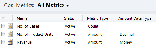 Goal Metrics 1