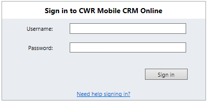 Installing an Organisation Trial of CWR Mobile CRM for a Microsoft Dynamics CRM Online Organisation