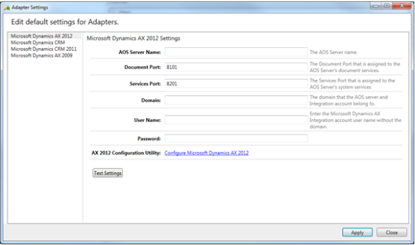 Microsoft Dynamics CRM 2011 Instance Adapter Part 3 Connector Configuration