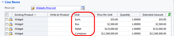 Pricing Products Part 8 Adding the Unit column to the Quote Products Order Products and Invoice Products views