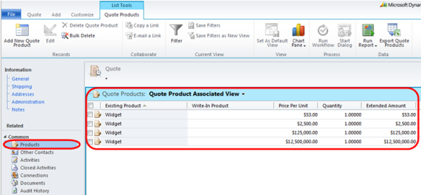Pricing Products Part 8 Adding the Unit column to the Quote Products Order Products and Invoice Products views