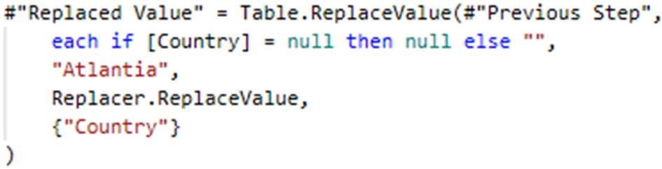 Power Query Replace Value