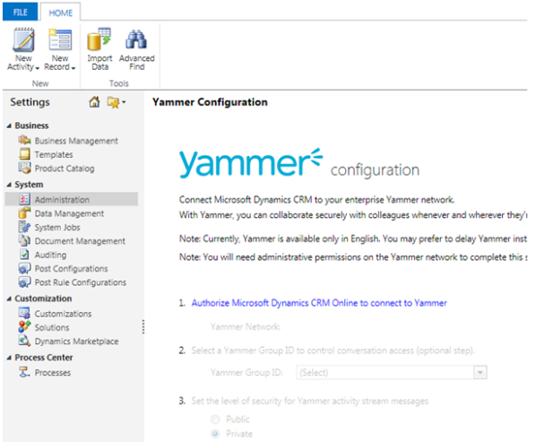 Dynamics CRM 2011 and Yammer Integration Step by Step