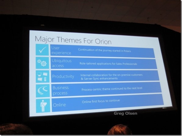 Microsoft Convergence 2013 Blog 4 Orion Roadmap & Look n Feel Screenshots