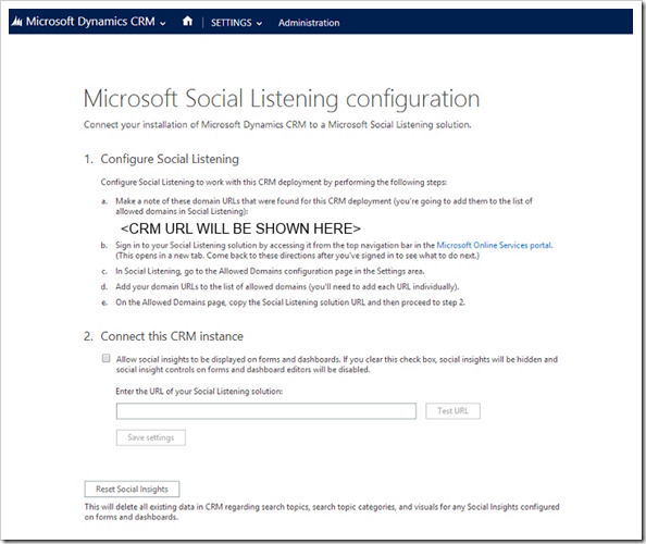 Microsoft Dynamics CRM 2015 - Social Listening Coming to On-Premises CRM 2015 Installs