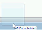 Dynamics CRM Pinned Shortcut to Taskbar in IE 9