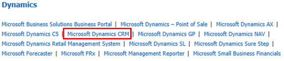 Training in Microsoft Dynamics CRM