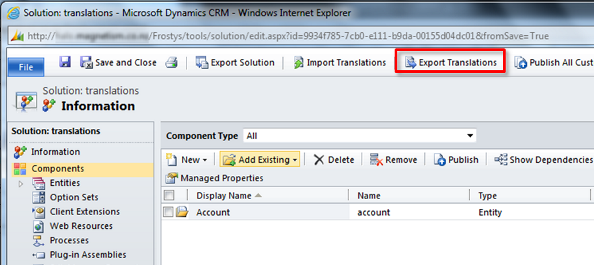 Bulk Edit Customize Dynamics CRM 2011 Entity Name Messages
