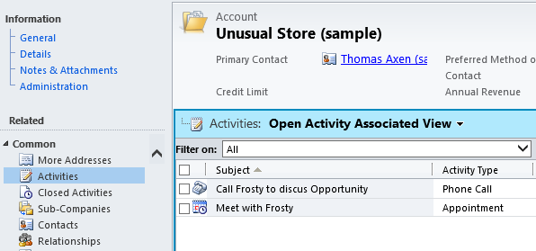 Default Activities Filter on to All Dynamics CRM 2011 