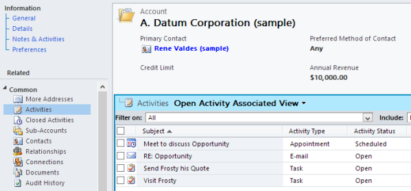 Default Activity Filter on to All Dynamics CRM 2011 UR12