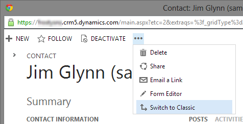 Dynamics CRM 2011 Rollup 12 Switch to Process Form Button