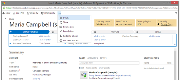 How to Save Process Form Dynamics CRM 2011 Rollup 12 Polaris
