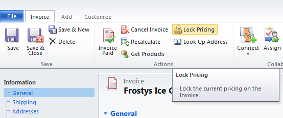 Update Invoices when Product Prices Change (Lock Price)