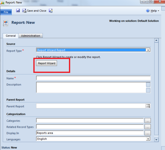 Creating Reports in Microsoft Dynamics CRM 2011